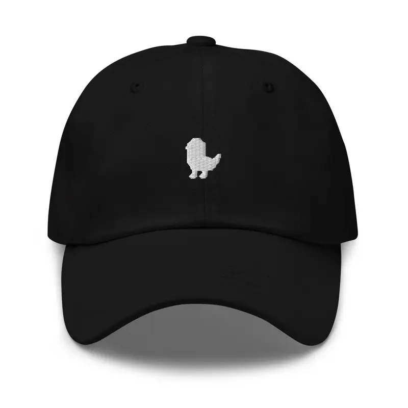 Subtle 2" x 2" White Dao Logo - Dad Cap